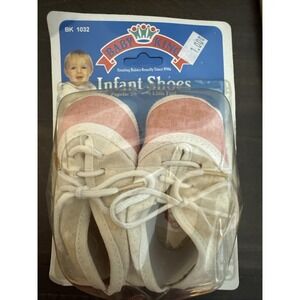 Baby King Infant Shoe's Booties 1994 Girls Vintage New BABY POWER  Pink